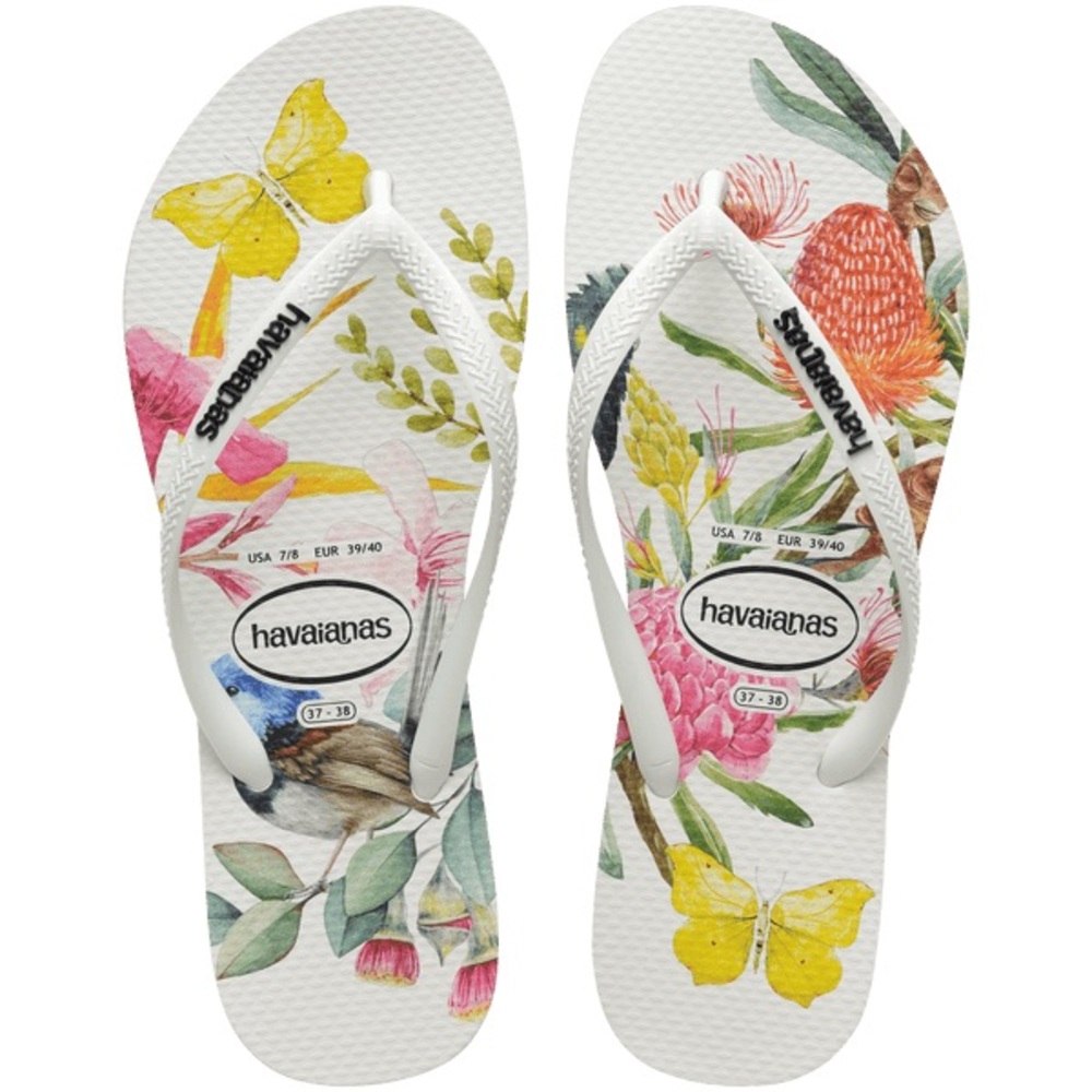 Havaianas Floral Flip Flops size 9/10